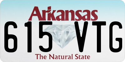 AR license plate 615VTG