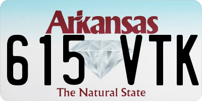 AR license plate 615VTK