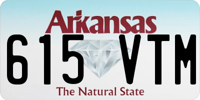 AR license plate 615VTM