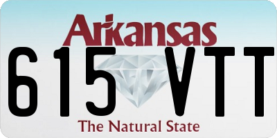 AR license plate 615VTT