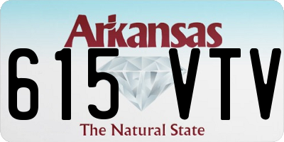 AR license plate 615VTV