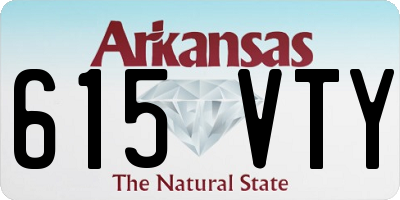 AR license plate 615VTY