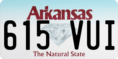 AR license plate 615VUI