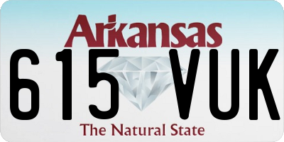 AR license plate 615VUK