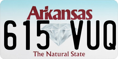 AR license plate 615VUQ