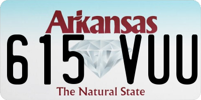 AR license plate 615VUU