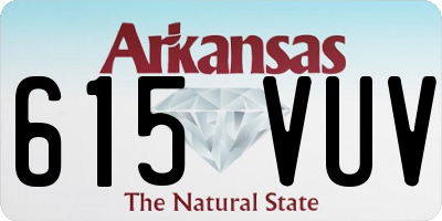AR license plate 615VUV