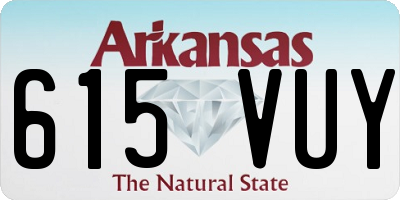 AR license plate 615VUY