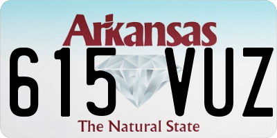 AR license plate 615VUZ