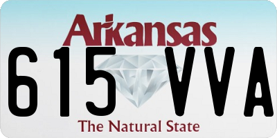 AR license plate 615VVA