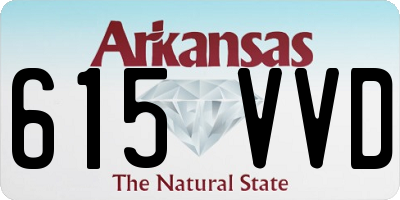 AR license plate 615VVD