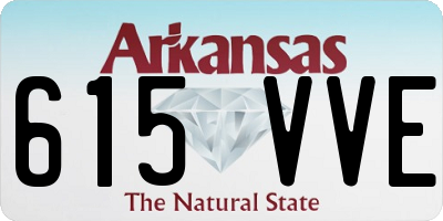 AR license plate 615VVE