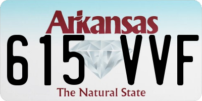 AR license plate 615VVF