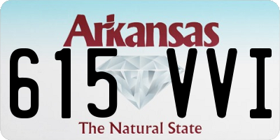 AR license plate 615VVI