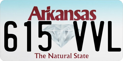 AR license plate 615VVL