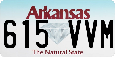 AR license plate 615VVM