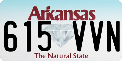 AR license plate 615VVN