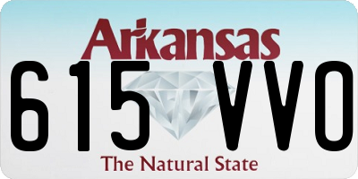 AR license plate 615VVO