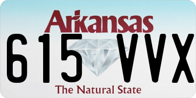 AR license plate 615VVX