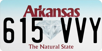 AR license plate 615VVY