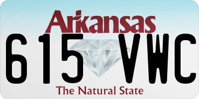 AR license plate 615VWC