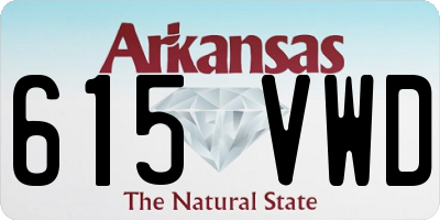 AR license plate 615VWD
