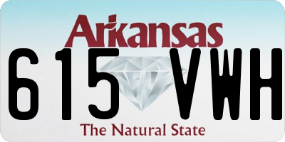 AR license plate 615VWH