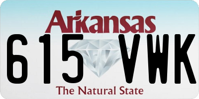 AR license plate 615VWK