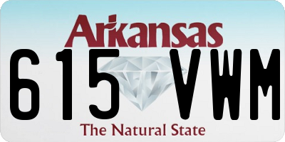 AR license plate 615VWM