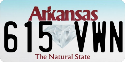 AR license plate 615VWN