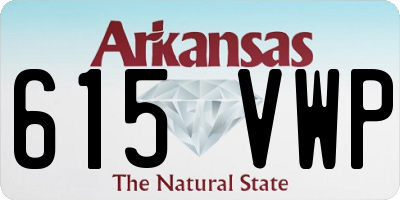 AR license plate 615VWP