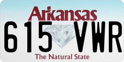AR license plate 615VWR