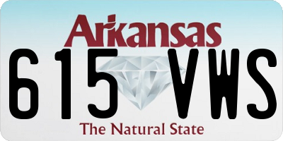 AR license plate 615VWS