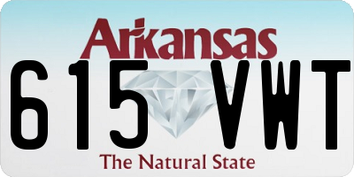 AR license plate 615VWT