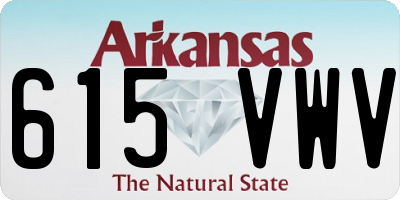 AR license plate 615VWV