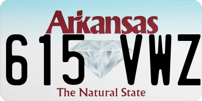 AR license plate 615VWZ
