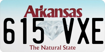 AR license plate 615VXE