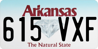 AR license plate 615VXF