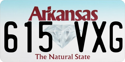 AR license plate 615VXG