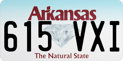AR license plate 615VXI