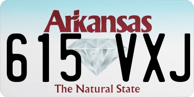 AR license plate 615VXJ