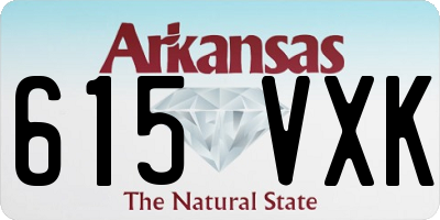AR license plate 615VXK