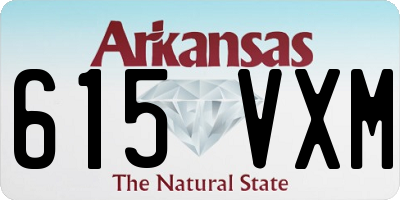 AR license plate 615VXM