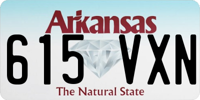 AR license plate 615VXN