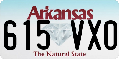 AR license plate 615VXO