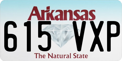 AR license plate 615VXP