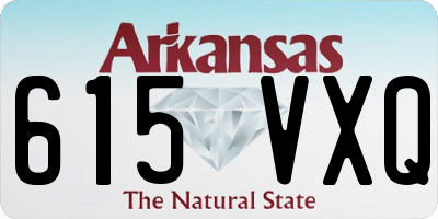 AR license plate 615VXQ
