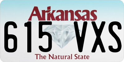 AR license plate 615VXS