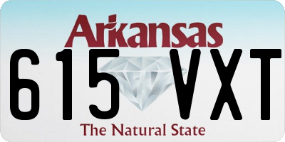 AR license plate 615VXT