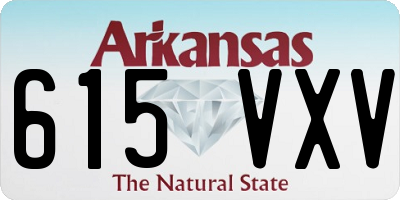AR license plate 615VXV
